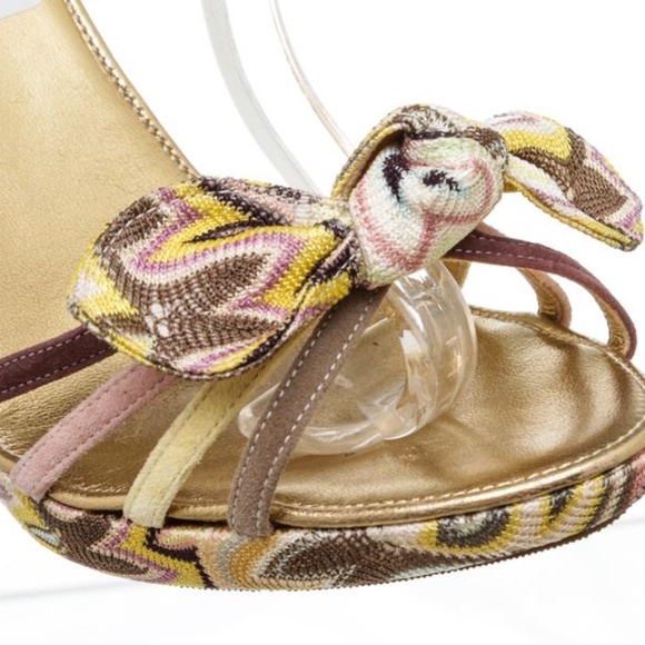 Missioni Multi-Color chevron bow sandals - Picture 3 of 14